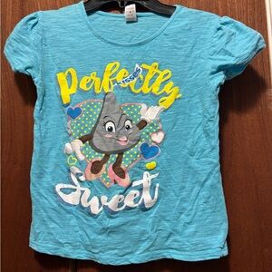 Girl's Blue T-Shirt - Perfectly Sweet Design
